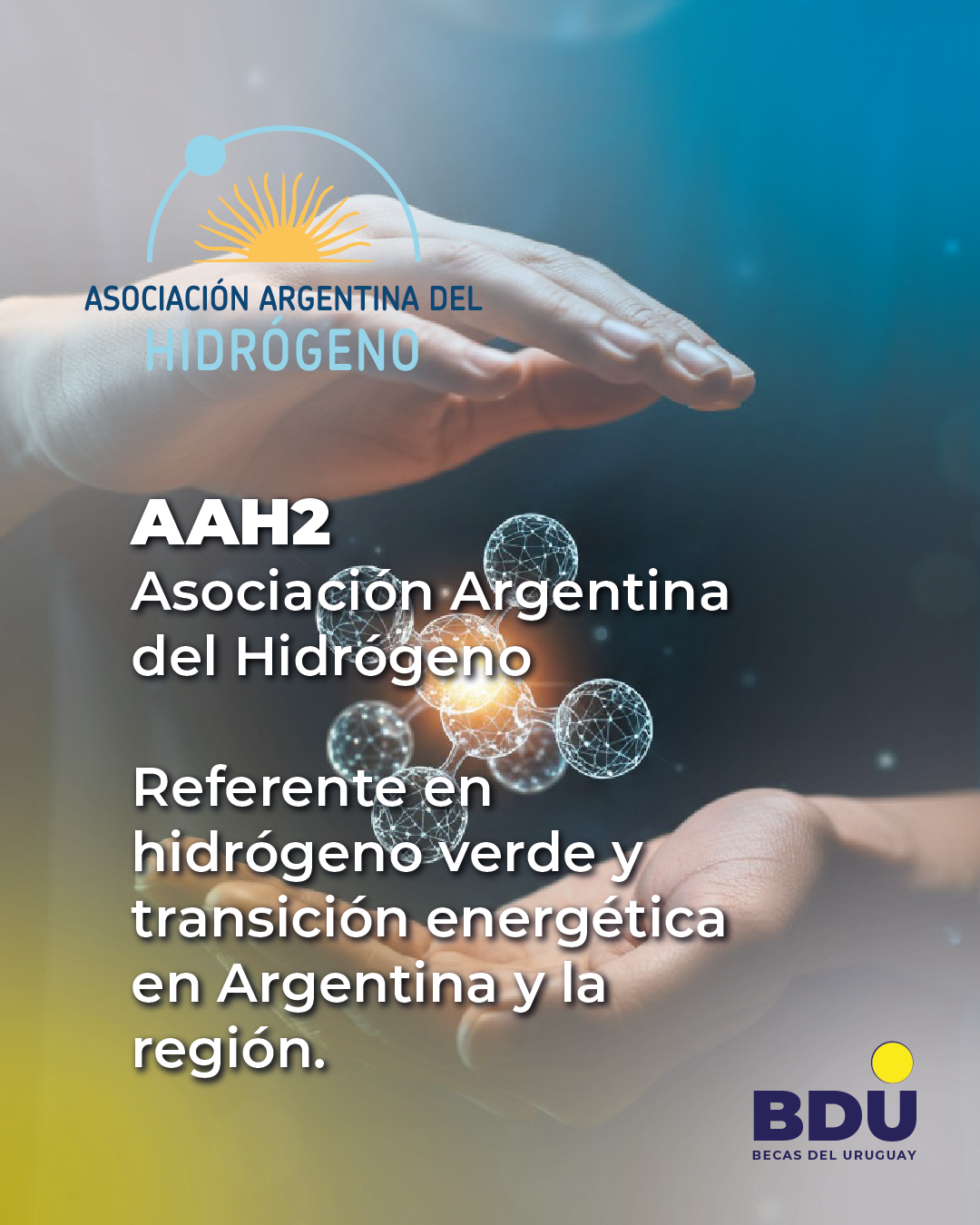 Logo de la alianza Asociación Argentina del Hidrógeno en Becas del Uruguay