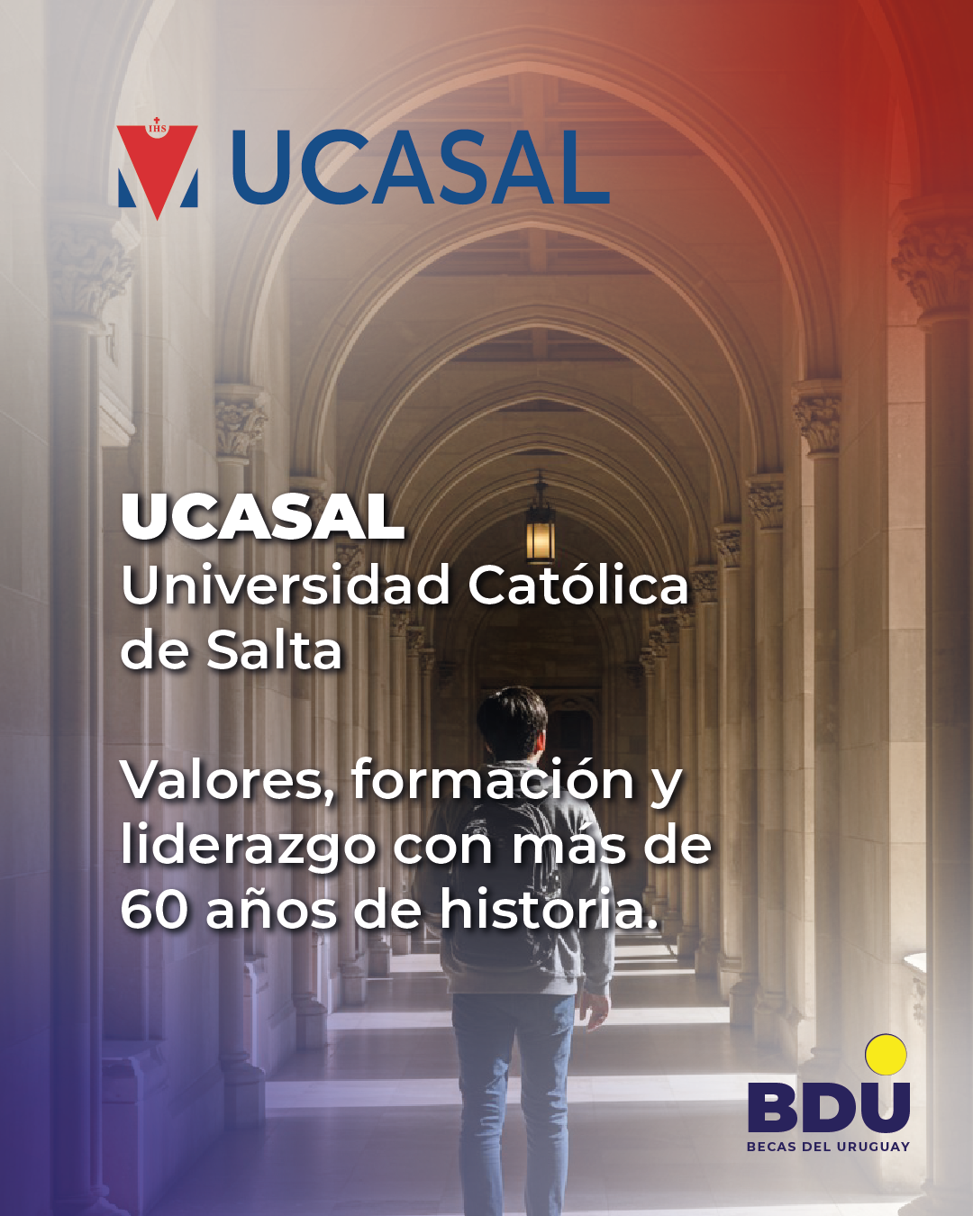 Logo de la alianza UCASAL en Becas del Uruguay